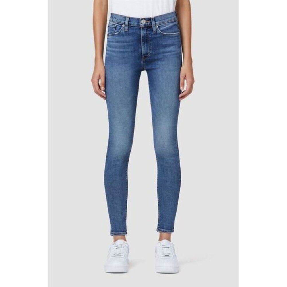 Hudson Jeans Barbara Super Skinny Denim Stretchy Jeans In Adored Wash Sz 28